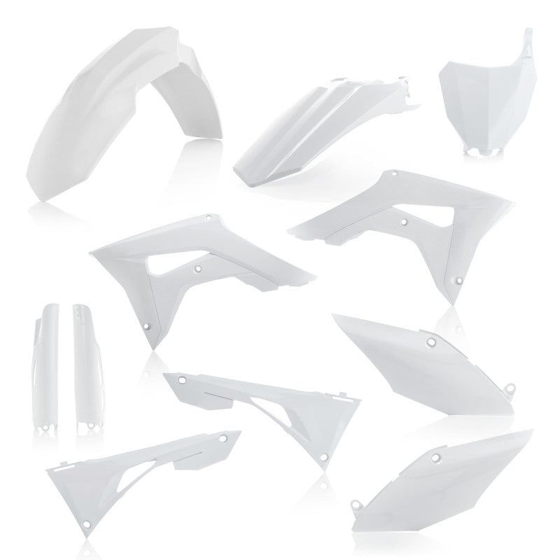 Acerbis 19-21 Hon CRF250R/450R/2022 CRF450R-S (Air Box Cover/ No Tank Cover) Full Plastic Kit - Wht-Plastics-Acerbis-ACB2736250002-SMINKpower Performance Parts