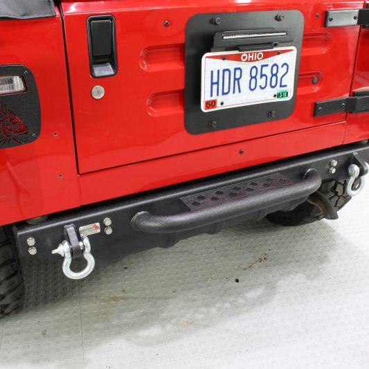 Fishbone Offroad 97-06 Jeep Wrangler TJ Rear Bumper W/Step Piranha Series