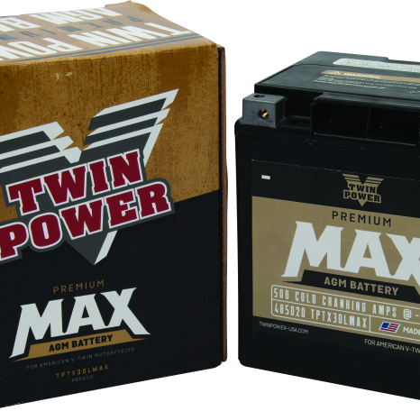 Twin Power GYZ-32HL Premium MAX Battery Replaces H-D 66010-97A Made in USA 500 CCA