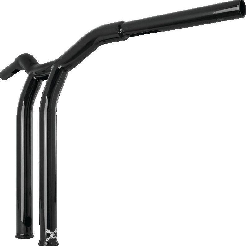 Burly Brand Dominator Raked Bar 14in - Gloss Black