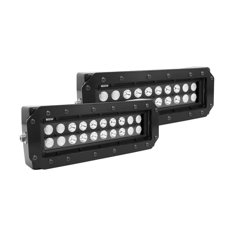 Westin HDX Flush Mount B-FORCE LED Light Kit (Set of 2) w/wiring harness - Black