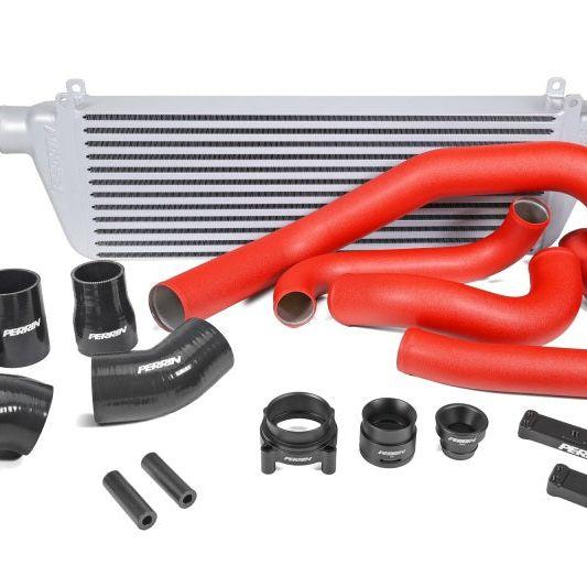 Perrin 22-23 Subaru WRX Front Mount Intercooler Kit (Red Tubes & Silver Core)-Intercoolers-Perrin Performance-PERPSP-ITR-441SL/RD-SMINKpower Performance Parts