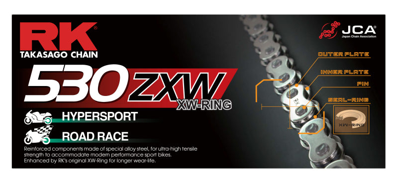 RK Chain 530ZXW-150 - Chrome