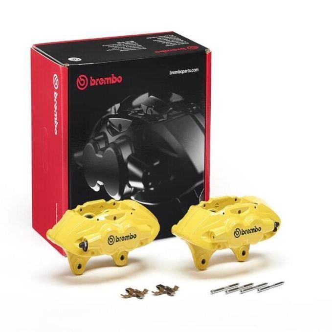 Brembo OE 16-21 BMW M2/15-18 M3/15-20 M4 Hydraulic Front X-Style Brake Calipers - Yellow