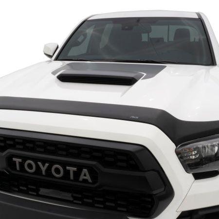 AVS 16-18 Toyota Tacoma Aeroskin Low Profile Hood Shield - Matte Black