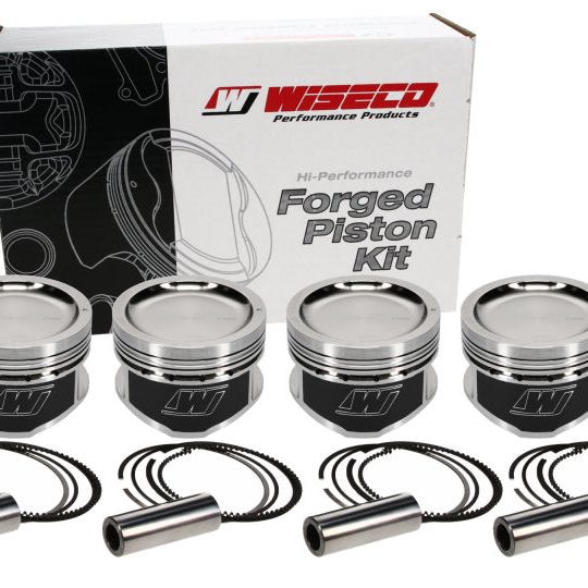 Wiseco Nissan KA24 Dished 9:1 CR 89.0 Piston Kit-Piston Sets - Forged - 4cyl-Wiseco-WISK586M89AP-SMINKpower Performance Parts