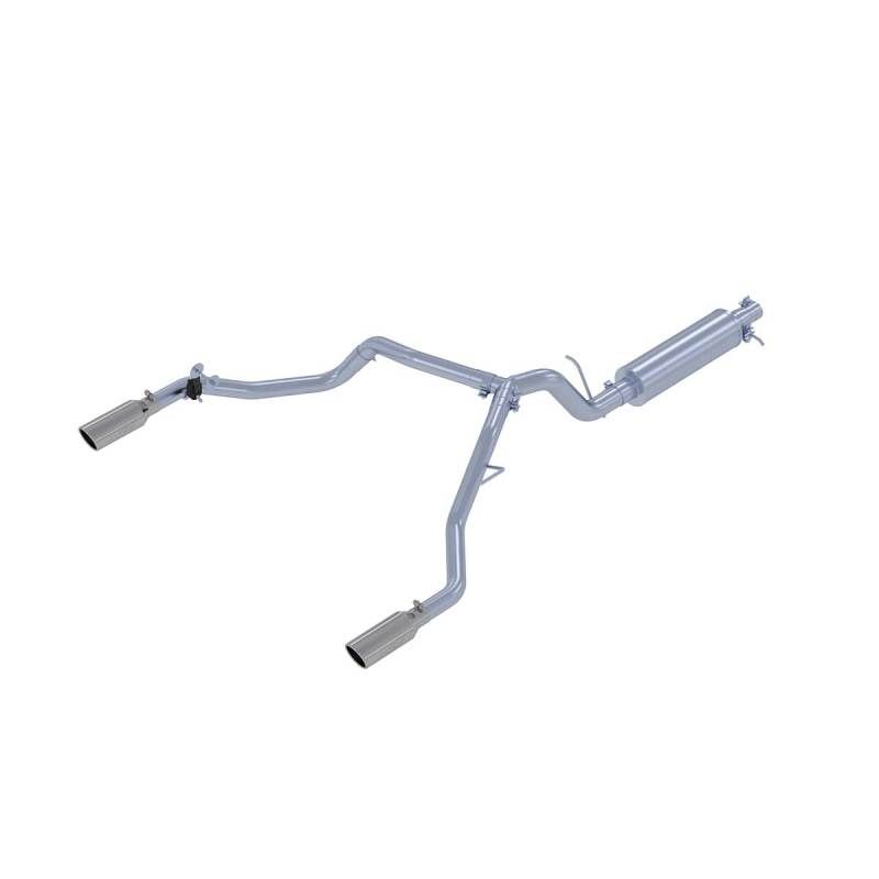 MBRP 19-20 Ford Ranger 2.3L T304 3in Dual Split Rear Outlet 4in OD Tips Cat Back Exhaust-Catback-MBRP-MBRPS5223304-SMINKpower Performance Parts