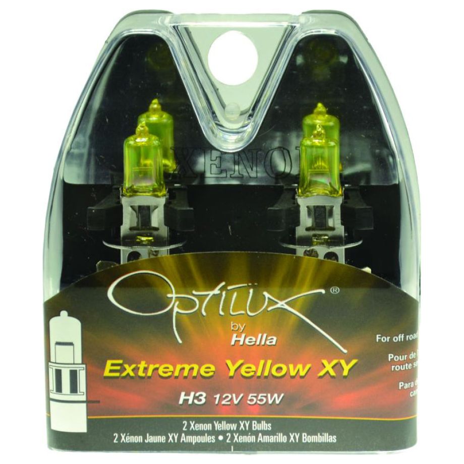 Hella Optilux H3 12V/55W XY Extreme Yellow Bulb-Bulbs-Hella-HELLAH71070662-SMINKpower Performance Parts