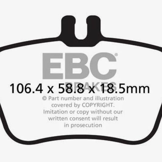 EBC 13+ Mercedes-Benz CLA250 2.0 Turbo Ultimax2 Rear Brake Pads