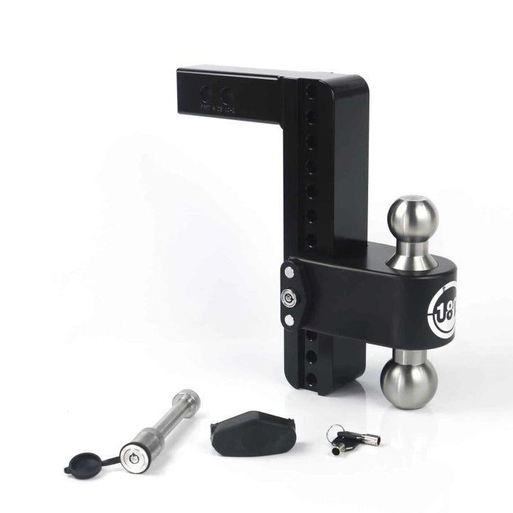 Weigh Safe 180 Hitch 10in Drop Hitch & 2in Shank (10K/12.5K GTWR) w/WS05 - Black Cerakote