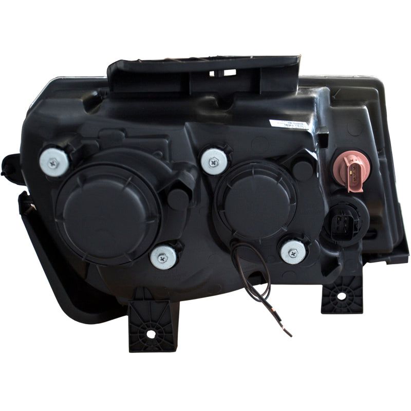ANZO 2014-2015 Chevrolet Camaro Projector Headlights w/ U-Bar Black-Headlights-ANZO-ANZ121508-SMINKpower Performance Parts