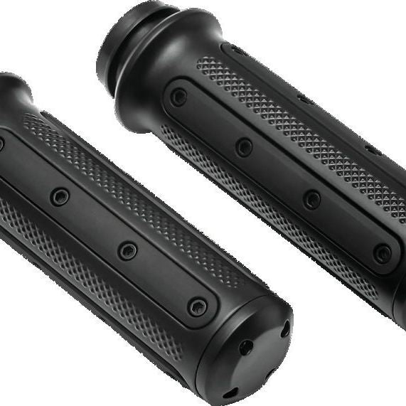 Kuryakyn Heavy Industry Grips Throttle-By-Wire Black