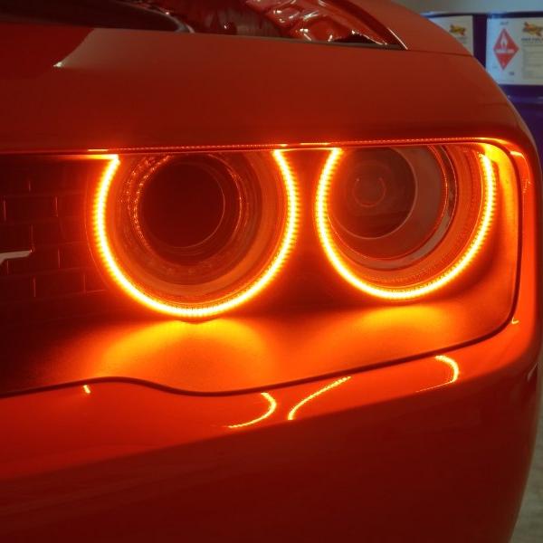 Oracle 15-21 Dodge Challenger Dynamic Surface Mount Headlight Halo Kit - ColorSHIFT - Dynamic-Fog Lights-ORACLE Lighting-ORL3990-332-SMINKpower Performance Parts