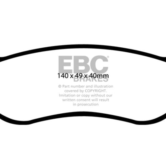 EBC 07-11 Ford Explorer Sport Trac 4.0 Yellowstuff Rear Brake Pads