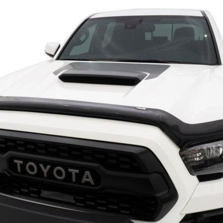 AVS 16-18 Toyota Tacoma High Profile Bugflector II Hood Shield - Smoke