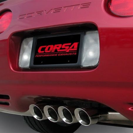 Corsa 97-04 Chevrolet Corvette C5 Z06 5.7L V8 Polished Sport Axle-Back Exhaust