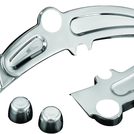 Kuryakyn Boomerang Frame Covers 08-17 Softails Chrome