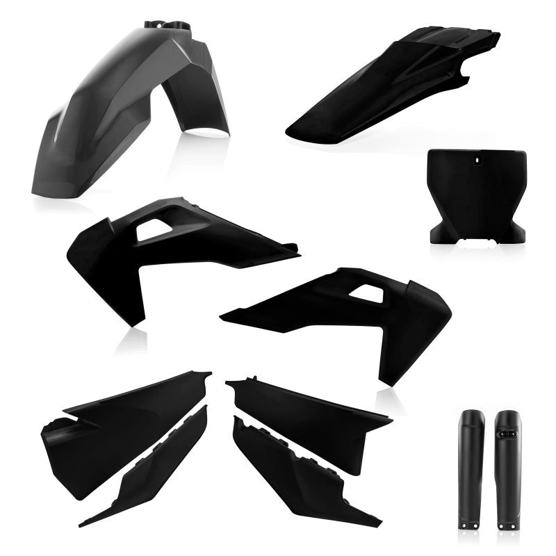 Acerbis 19-22 Husqvarna 125-450 TC/ FX/ FC/2019 TX300/ 20-22 TX300i Full Plastic Kit - Black-Plastics-Acerbis-ACB2726550001-SMINKpower Performance Parts