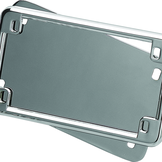 Kuryakyn License Frame & Backing Plate Set 4in X 7in Chrome