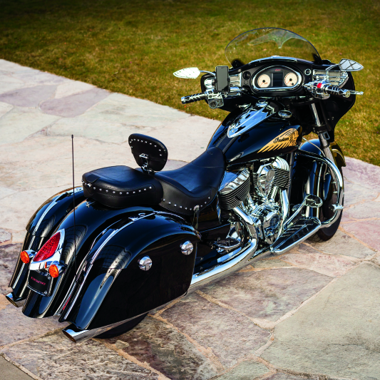 Kuryakyn Saddlebag Top Trim Indian Chrome