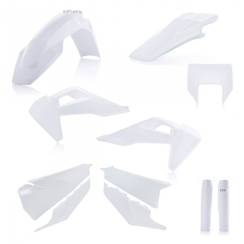 Acerbis 20-23 Husqvarna TE150i-300i/ FE350/s-501/s Full Plastic Kit - 20 White-Plastics-Acerbis-ACB2791536811-SMINKpower Performance Parts