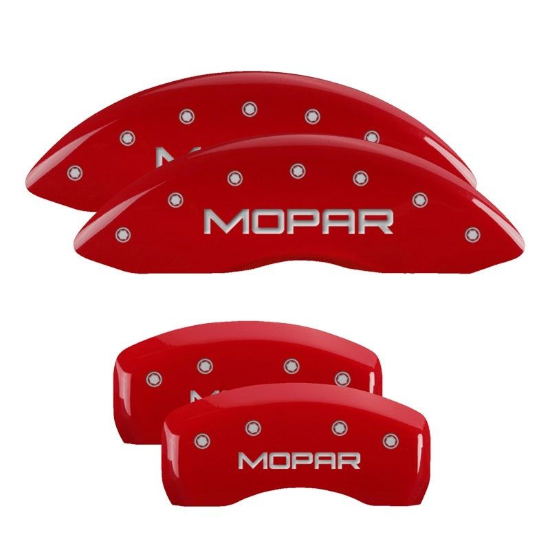MGP 4 Caliper Covers Engraved Front & Rear C5/Corvette Red finish silver ch-Caliper Covers-MGP-MGP13007SCV5RD-SMINKpower Performance Parts
