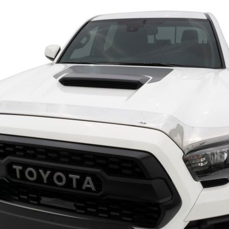 AVS 16-18 Toyota Tacoma Aeroskin Low Profile Hood Shield - Chrome