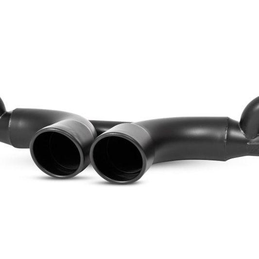 MBRP 14-19 Porsche GT3/GT3RS 3in Center Muffler Bypass 4in Tips - Black Coated