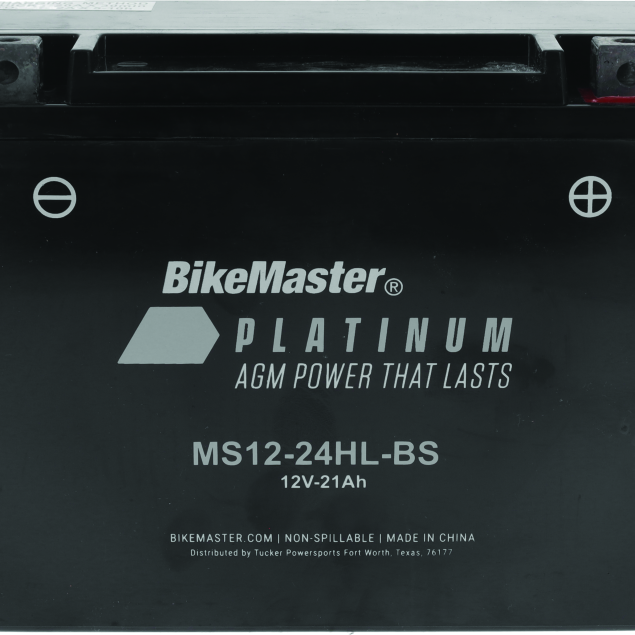 BikeMaster AGM Battery - MS12-24HL-BS