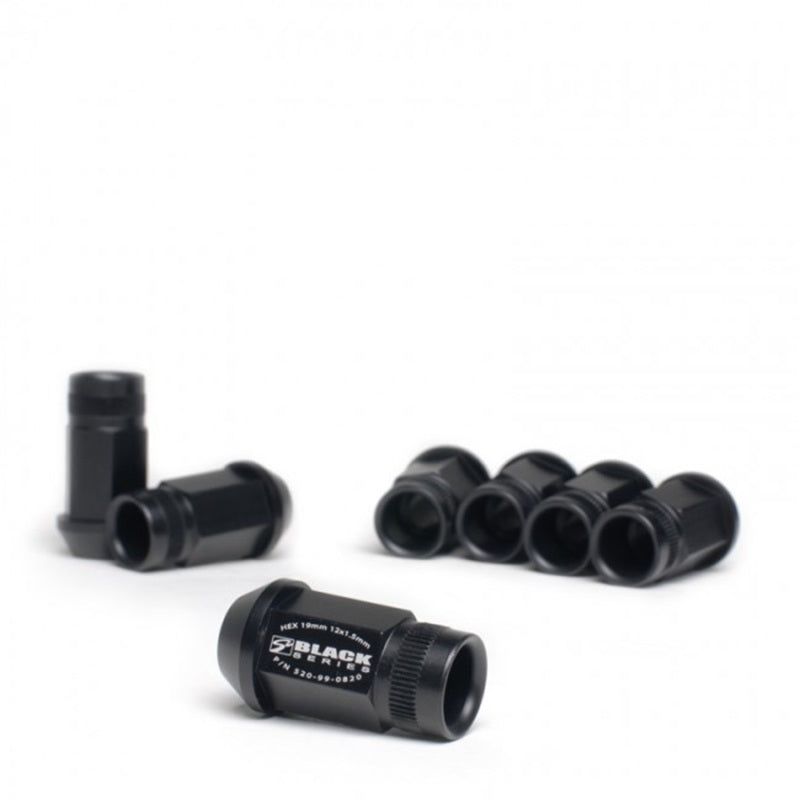 Skunk2 12 x 1.5 Forged Lug Nut Set (Black Series) (16 Pcs.)-Lug Nuts-Skunk2 Racing-SKK520-99-0853-SMINKpower Performance Parts