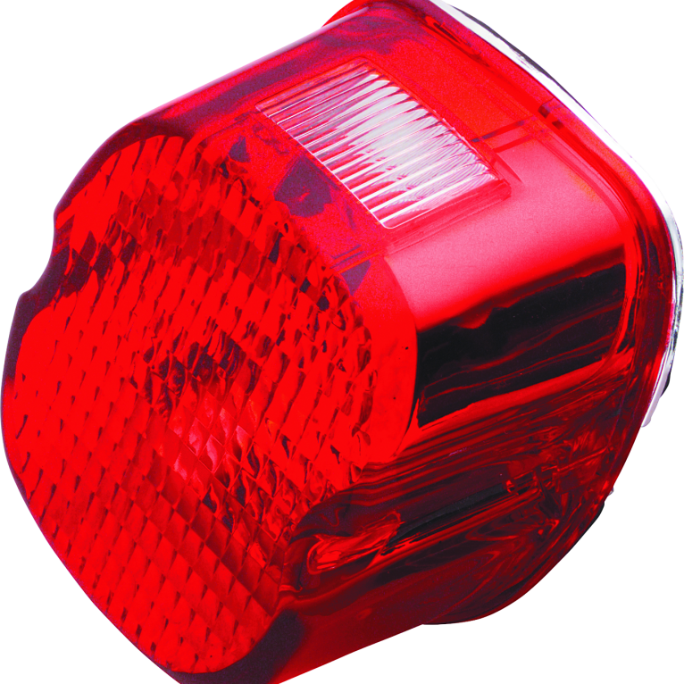 Bikers Choice 99-03 Big Twin & XL Red Laydown Taillight With Top License Light