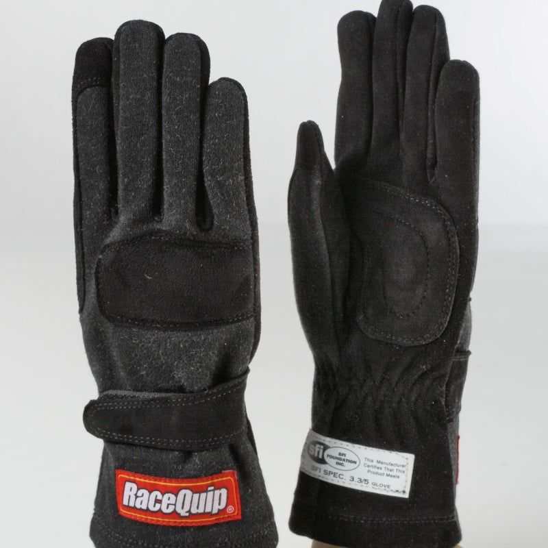 RaceQuip Black 2-Layer SFI-5 Glove - Medium