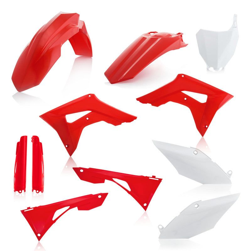 Acerbis 19-22 Honda CRF250R/450R/450R-S(Includes Airbox/Not Tank Cover)Full Plastic Kit - Red/White-Plastics-Acerbis-ACB2736256345-SMINKpower Performance Parts