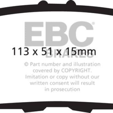 EBC 09-14 Acura TL 3.5 Yellowstuff Rear Brake Pads