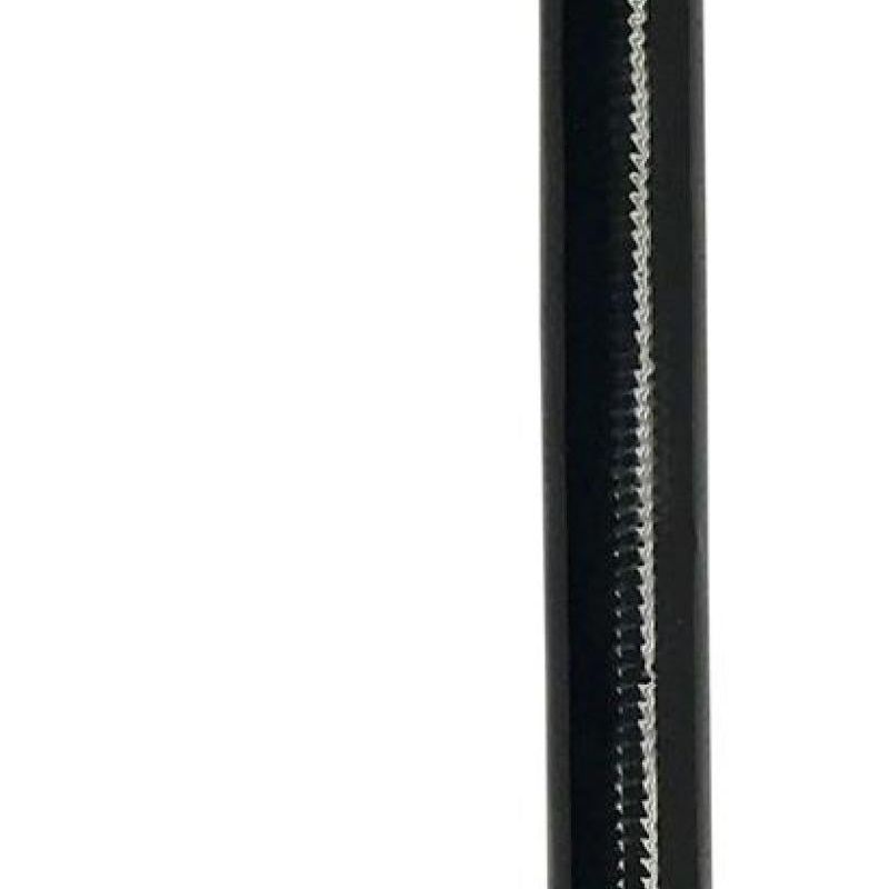 Fragola -6AN Ext Black PTFE Hose Assembly Straight x 90 Degree 24in