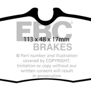 EBC 05-10 Ford Mustang 4.0 Bluestuff Rear Brake Pads-Brake Pads - Racing-EBC-EBCDP51741NDX-SMINKpower Performance Parts
