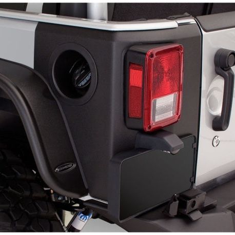 Bushwacker 07-18 Jeep Wrangler Trail Armor Rear Corners - Black