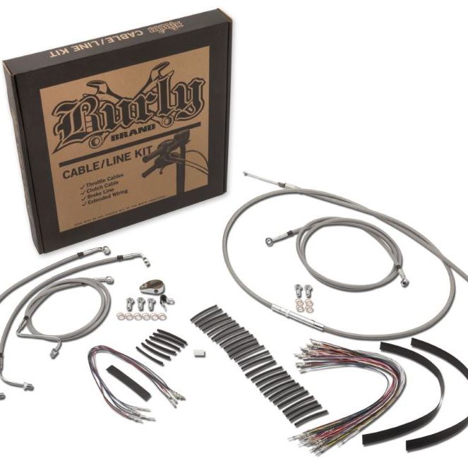 Burly Brand 97-99 H-D Control Kit 13in Bagger Bar - Stainless Steel-Throttle Cable-Burly Brand-BURB30-1278-SMINKpower Performance Parts
