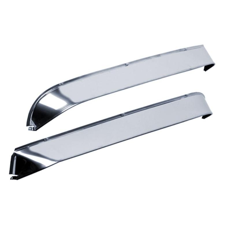 AVS 87-95 Jeep Wrangler (Excl. Rag Top) Ventshade Window Deflectors 2pc - Stainless