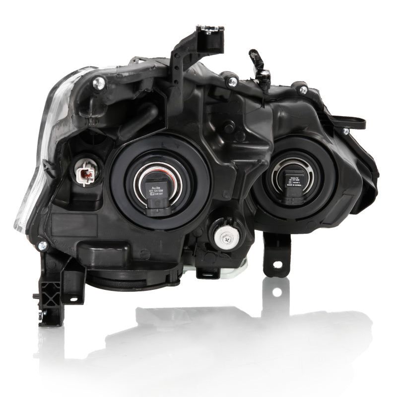 ANZO 2013-2015 Nissan Altima Projector Headlight Black Amber-Headlights-ANZO-ANZ121549-SMINKpower Performance Parts