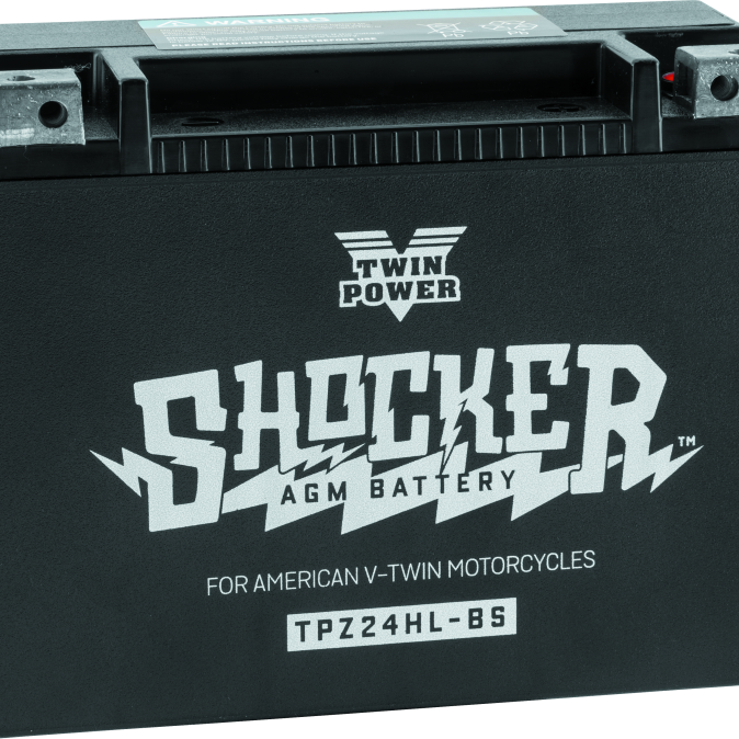 Twin Power YTX-24HL Shocker Battery Replaces H-D 66010-82A 410 CCA