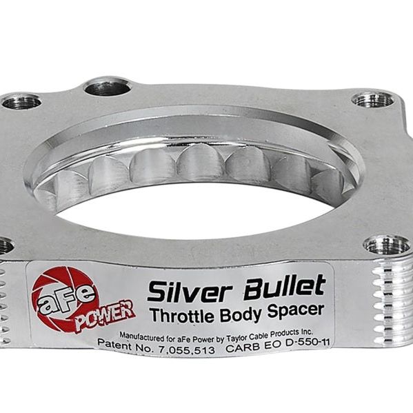 aFe Silver Bullet Throttle Body Spacers TBS Dodge Challenger SRT8 11-12 V8-6.4L-Throttle Body Spacers-aFe-AFE46-32007-SMINKpower Performance Parts