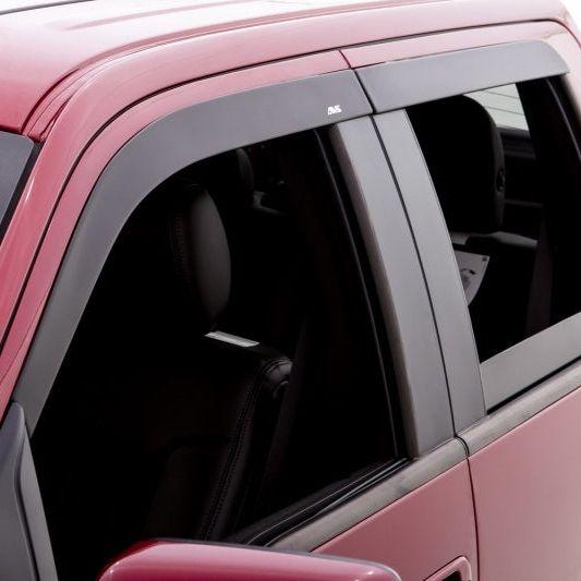 AVS 05-15 Toyota Tacoma Double Cab Ventvisor Low Profile Window Deflectors 4pc - Matte Black