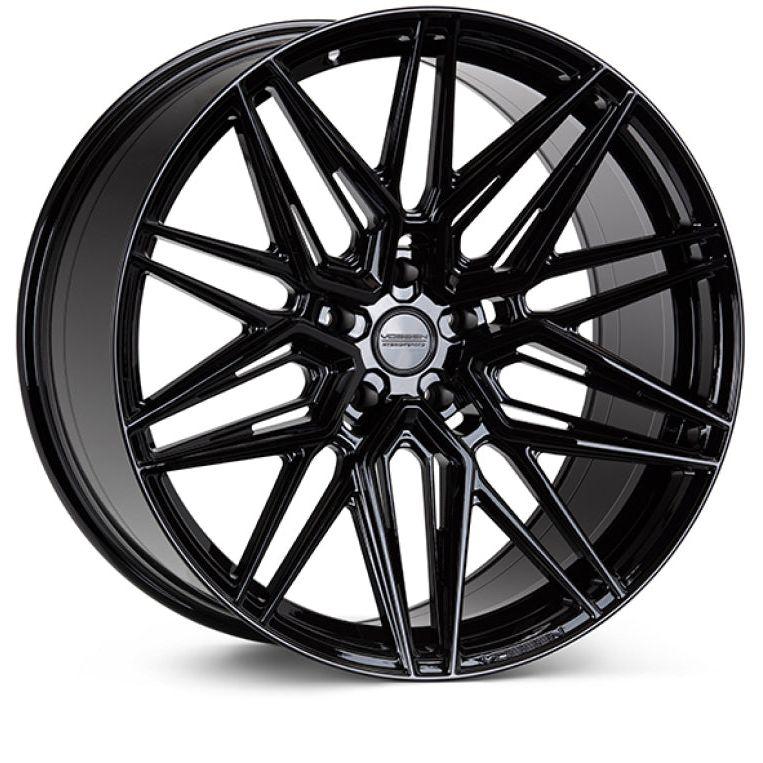 Vossen HF-7 20x9.5 / 5x120 / ET20 / Deep Face / 72.56 - Gloss Black Wheel