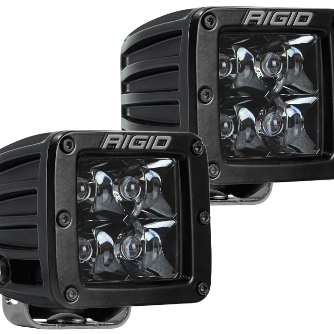 Rigid Industries D-Series Midnight Edition - Spot - Set of 2-Light Bars & Cubes-Rigid Industries-RIG202213BLK-SMINKpower Performance Parts