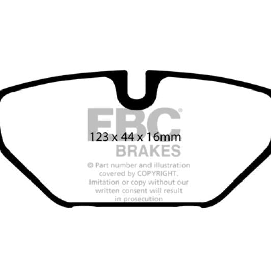 EBC 99-01 Saab 9-5 2.3 Turbo (Aero) Yellowstuff Rear Brake Pads