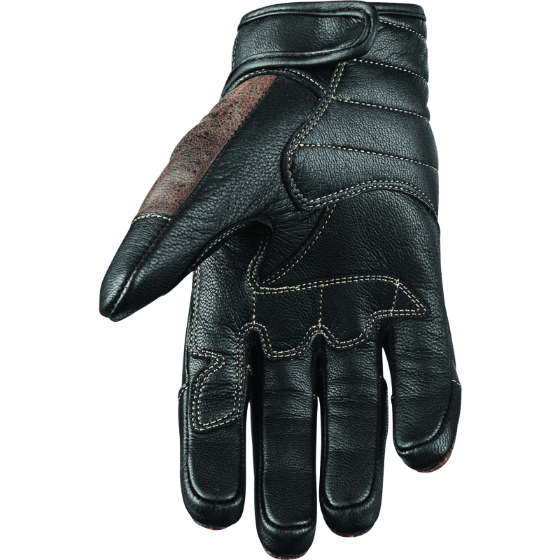 Speed and Strength Rust and Redemption Leather Gloves Brown - Small