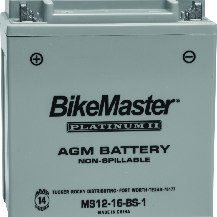 BikeMaster AGM Battery - MS12-16-BS-1