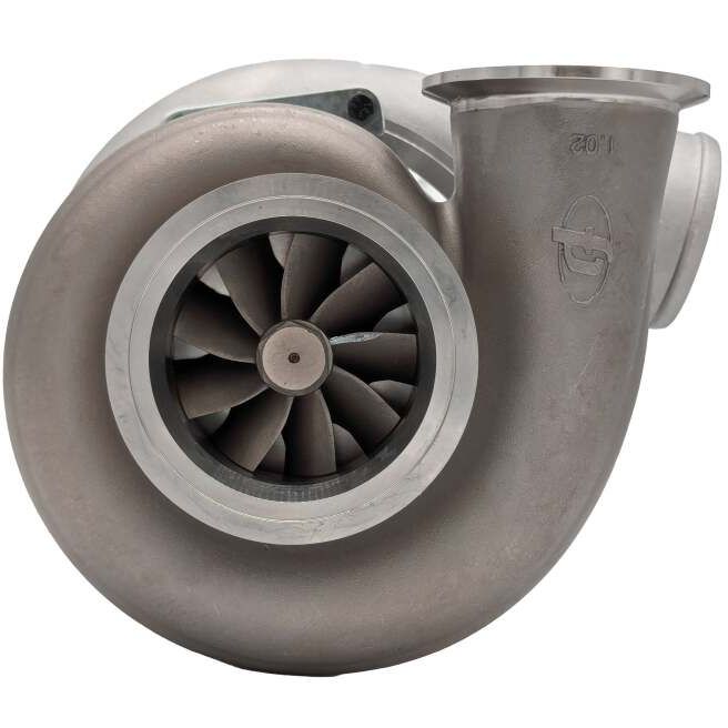 Forced Performance FP7275 Reverse Rotation Turbocharger w/Stainless V-Band 1.02 A/R Turbine Housing