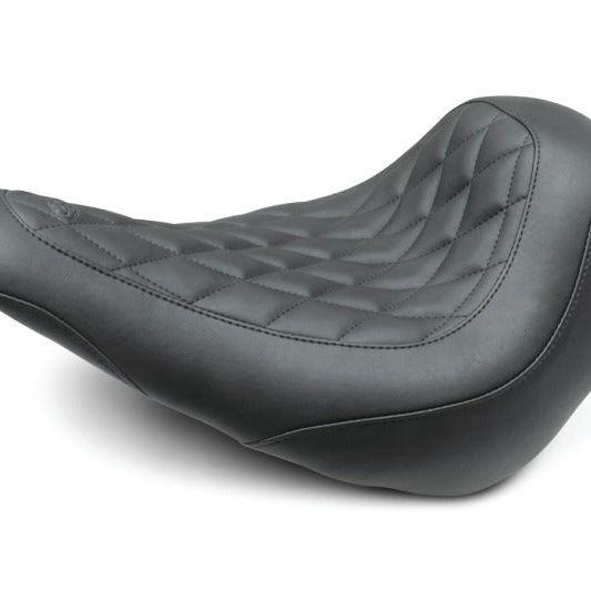 Mustang 18-21 Harley Low Rider, Sport Glide Wide Tripper Solo Seat Diamond Stitch - Black